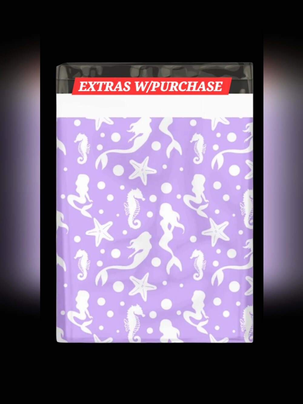 20ct. 12x15.5 Mermaids Polymailers Random Thank You Cards And Stickers